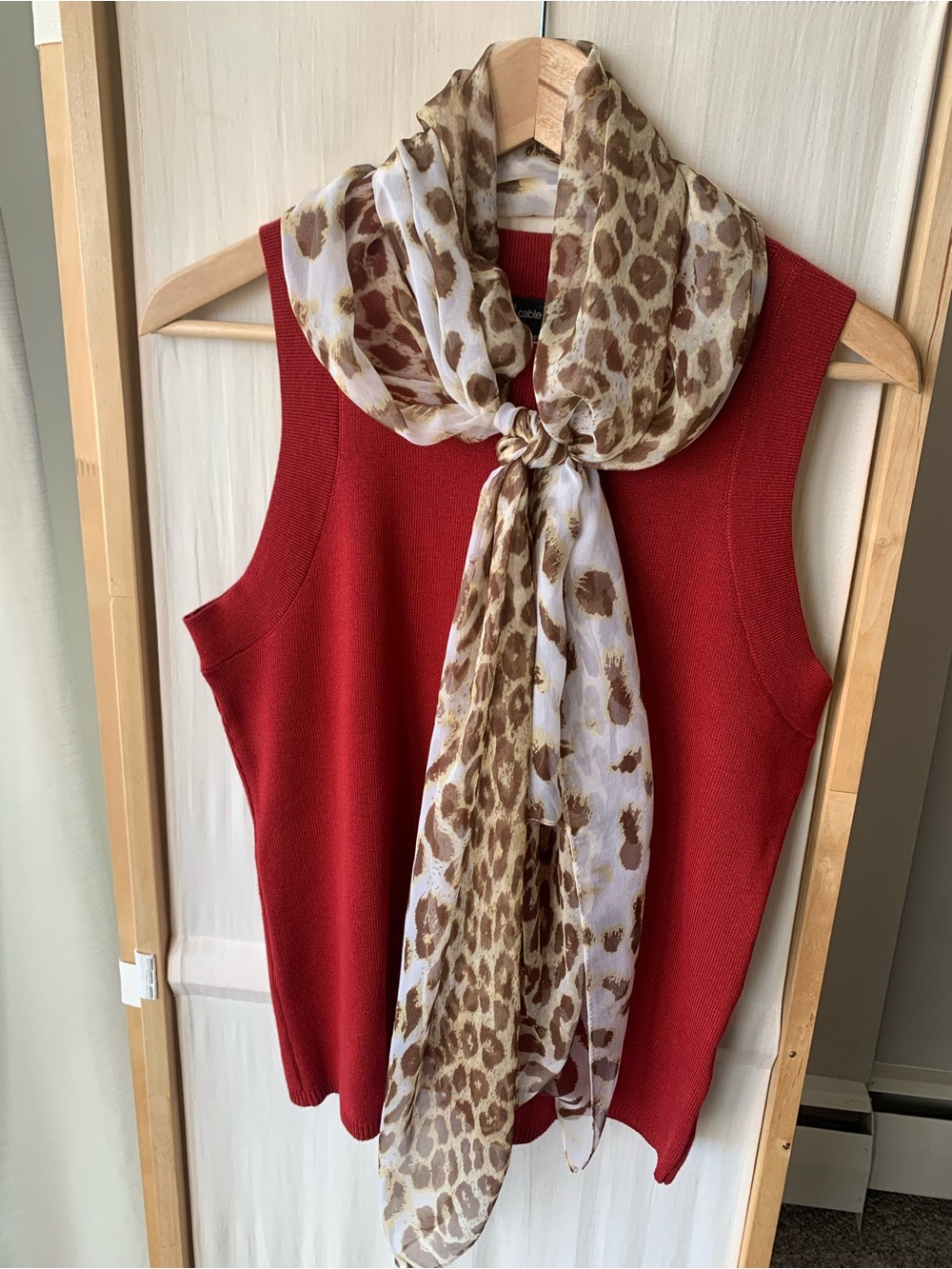 Animal print scarf